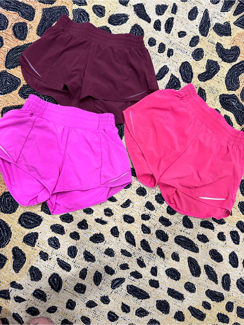 lululemon athletica Women's Athletic Shorts - Burgundy, Hot Pink, Fuchsia